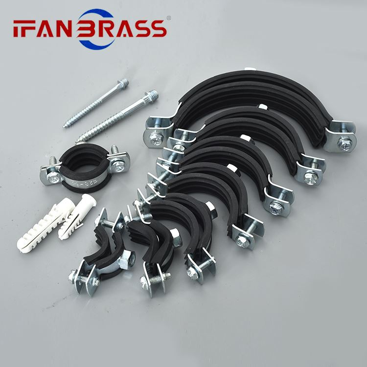 Black pipe clips