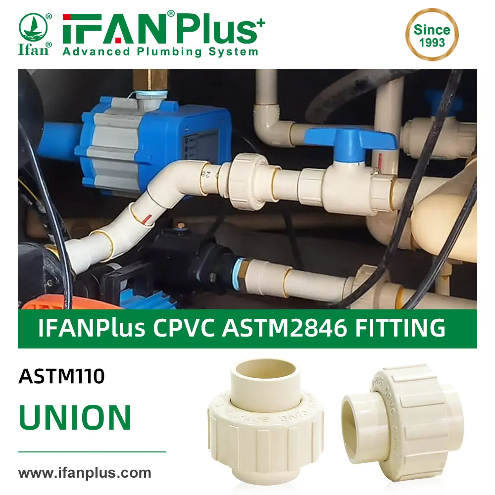 IFANPLUS ASTM2846 CPVC یونین